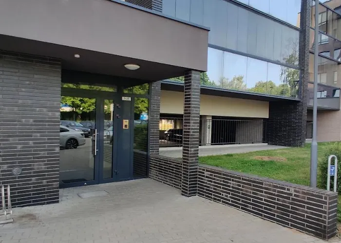 Erdvi Studija Spacious Self Check In アパート ヴィリニュス